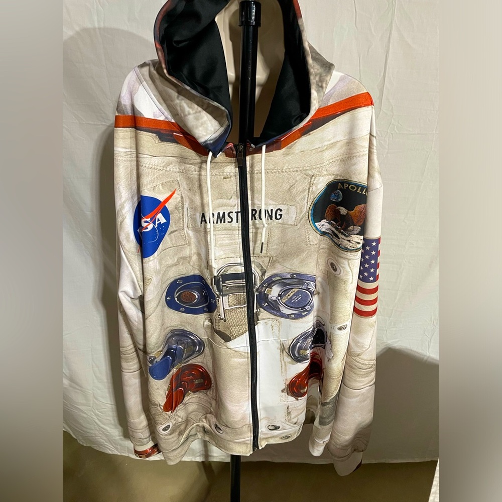 GearHumans 50th Anniversary 3D Armstrong Space Suit Apparel Full Zip Hoodie